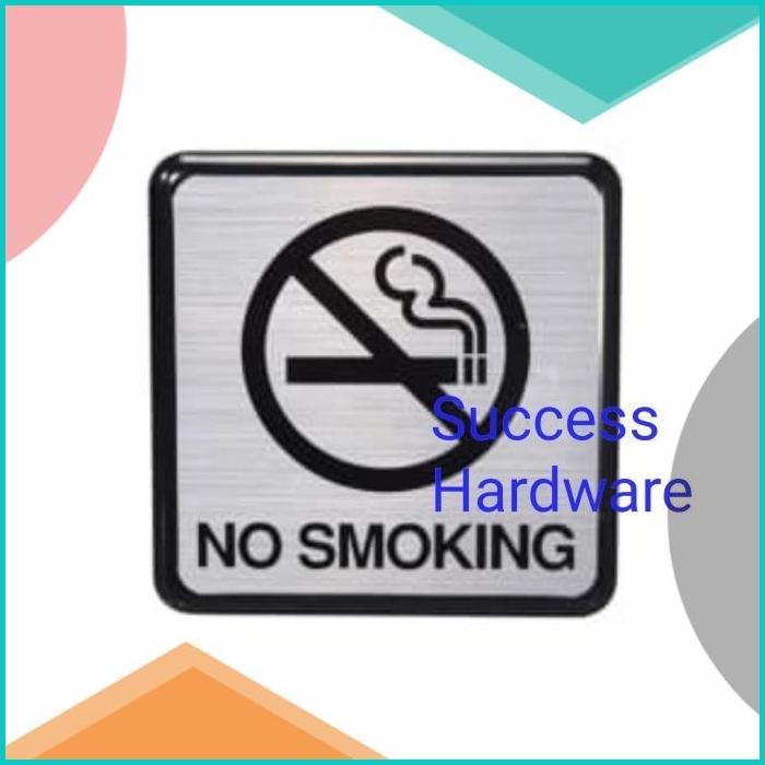 

HY KO SIGN LABEL STICKER ANODIZED NO SMOKING STIKER 140BZ4 perkakas