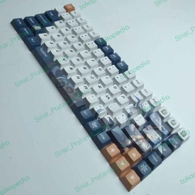 Sale Keycap Keycaps Genshin Impact Shenhe Cherry Profile Pbt Theme