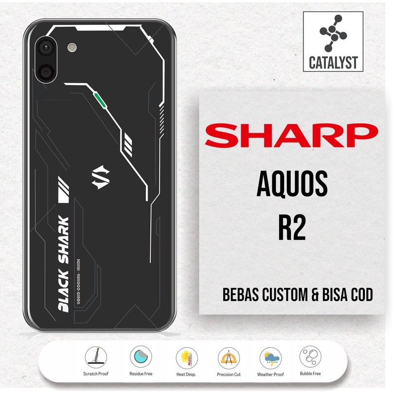 *2Piece* Sharp Aquos R2 Garskin Stiker Casing Custom Bebas Dan Bayar Ditempat