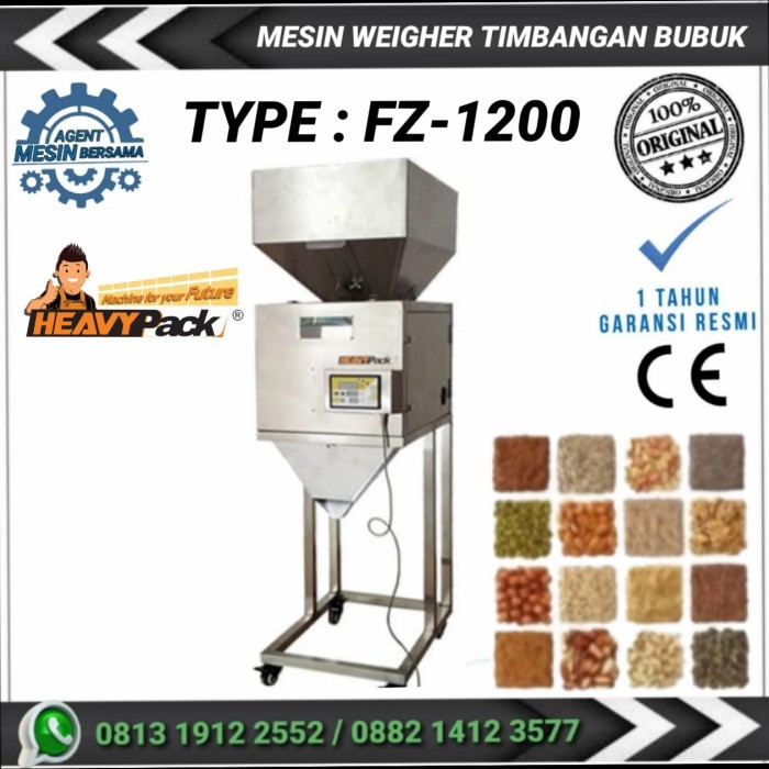 Terbaru Mesin Filling Weigher / Mesin timbangan & Pengisian Produk FZ-1200