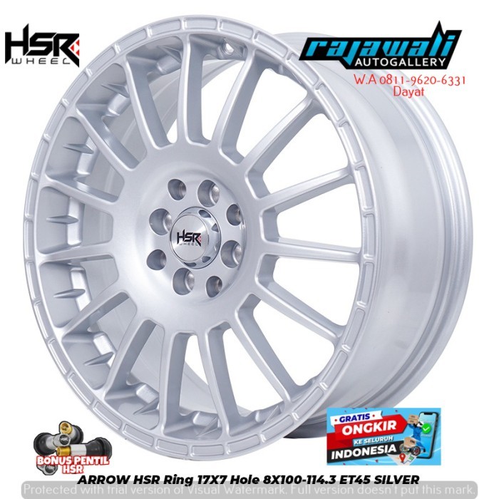 Paket Velg dan Ban Ring 17 Tipe HSR Arrow - Avanza Freed Baleno Jazz