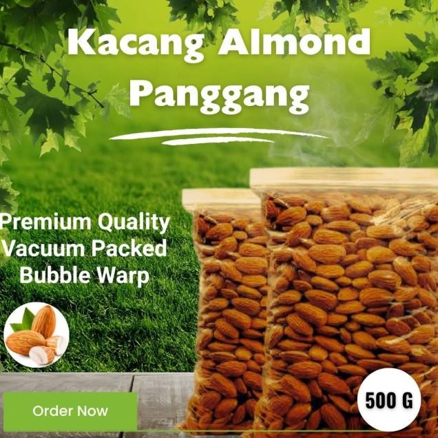 

Kacang Almond Panggang / Almond Roasted / Siap Makan /500 Gram