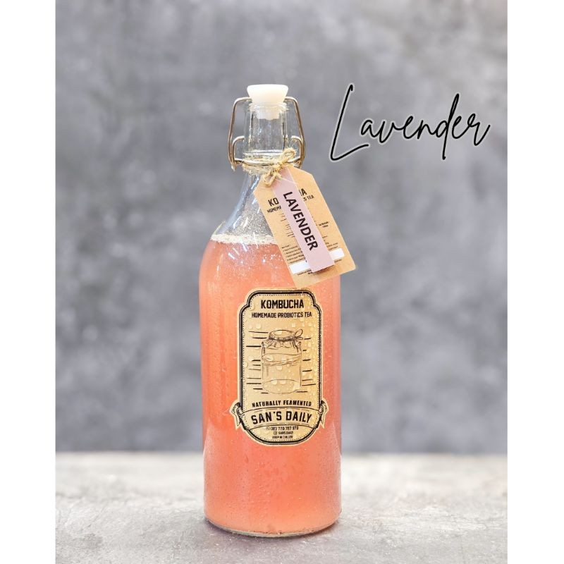 

Kombucha Lavender - minuman probiotik by sans.daily (botol kaca untuk JABODETABEK)