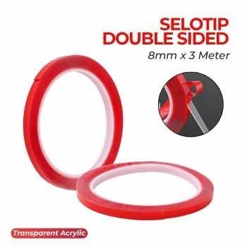 

[ADA GARANSI DISTRIBUTOR] SELOTIP DOUBLE TAPE TRANSPARENT ACRYLIC 3M 12MM STOK TERBATAS