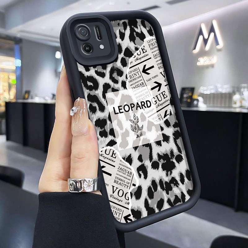 Casing Hp Untuk OPPO A16K OPPO A16E Case Casing HP pola Motif macan tutul Kasing anti-jatuh Kesing S