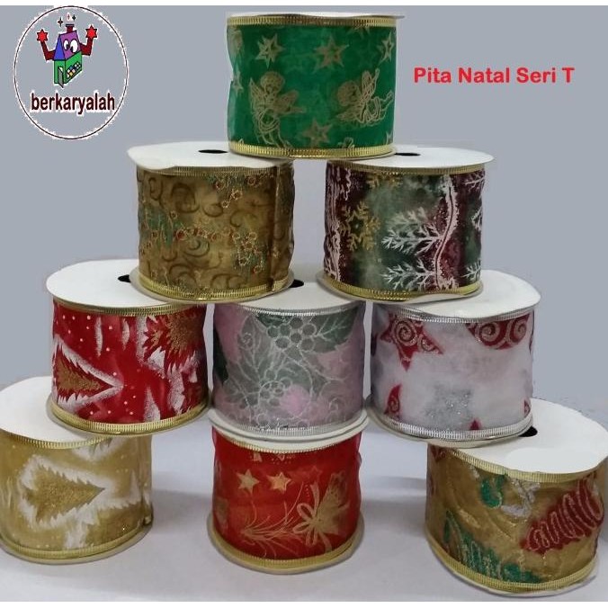 

Promo Pita Natal Christmas Ribbon Seri T (6,3Cm X 2,75M) (Per Roll) Murah