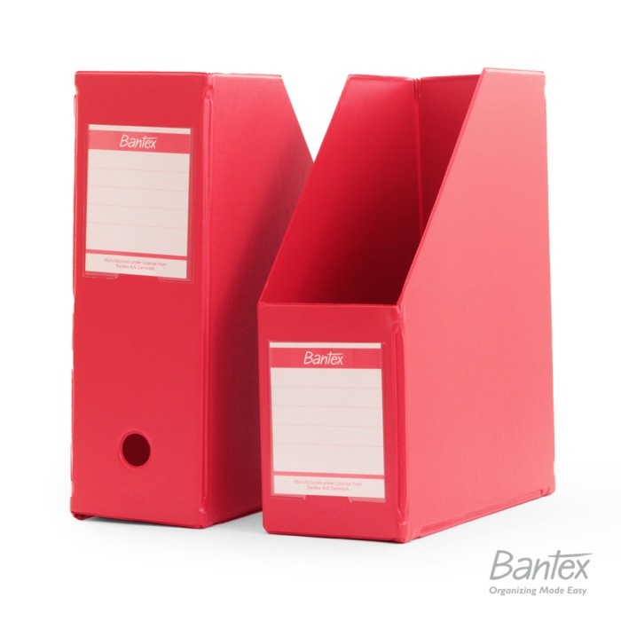 

Bantex Box File Magazine File Extra Jumbo Folio Red #4021 09