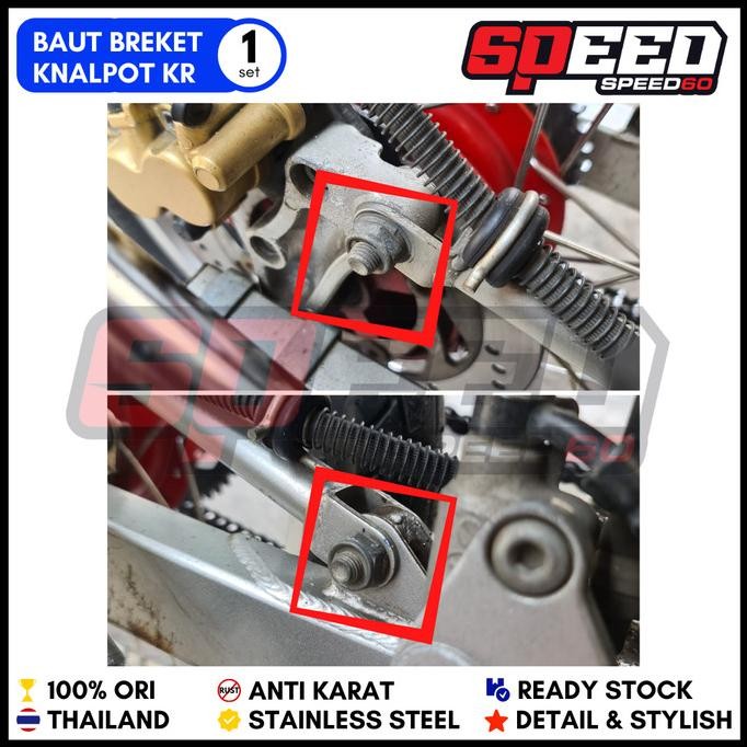 Produk Tersedia Probolt Baut Mur Breket Knalpot Kawasaki Ninja R Rr Stainless King Nut