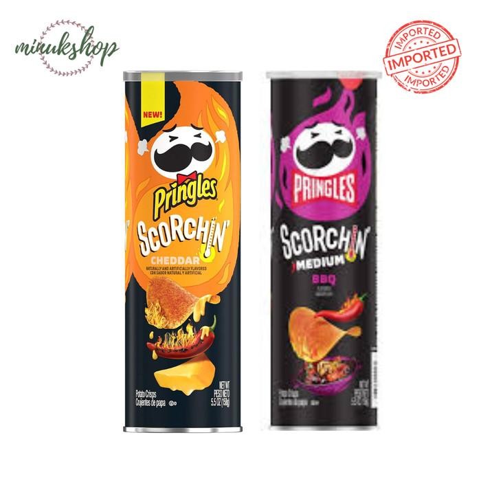 

Pringles Scorchin Cheddar BBQ Chilli and Lime Snack Import 158gram Kualitas Terbaik