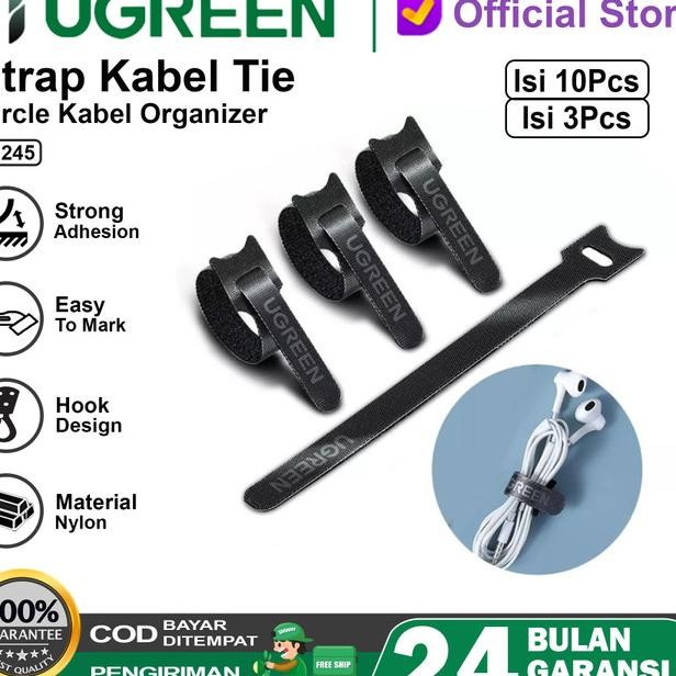 

Strap Ugreen Gikat Perekat Klip Organizer Kabel Serbaguna