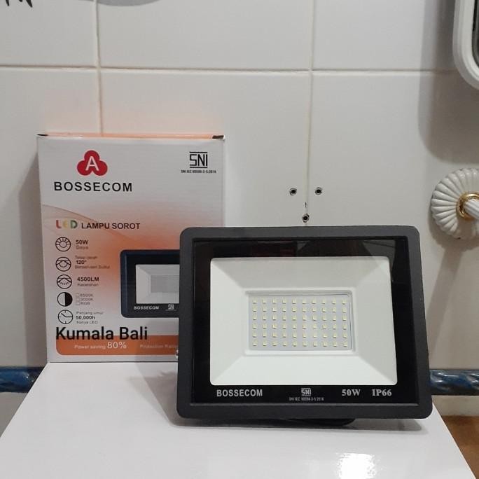 TERBARU - lampu sorot LED 50w sinar putih Bossecom