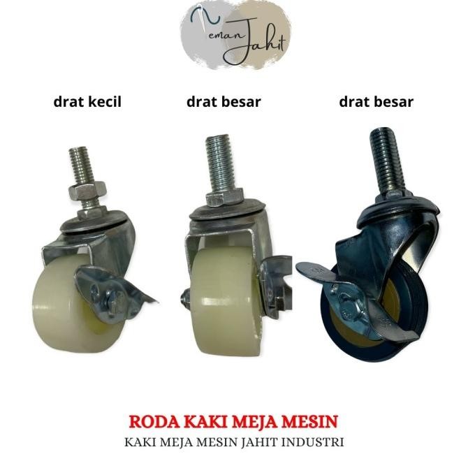Roda Kaki Mesin Jahit Industrial Drat Besar /Roda Mesin Jahit Kualias Premium