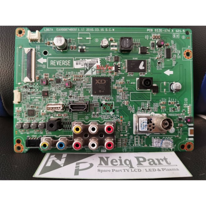 MB - MAINBOARD - MESIN TV LG 49LH511T-TE - MOBO TV LG 49LH511 T