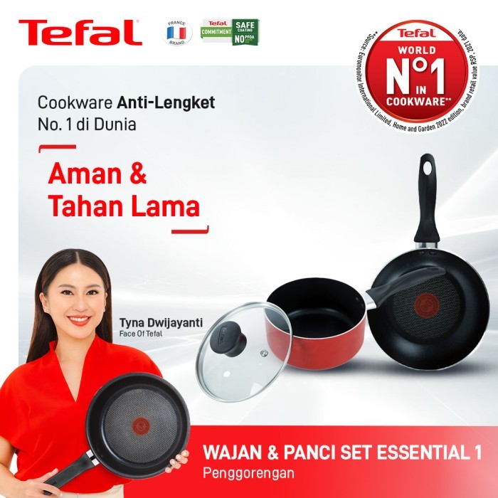 Tefal Wajan & Panci Set Essential 1 - Penggorengan