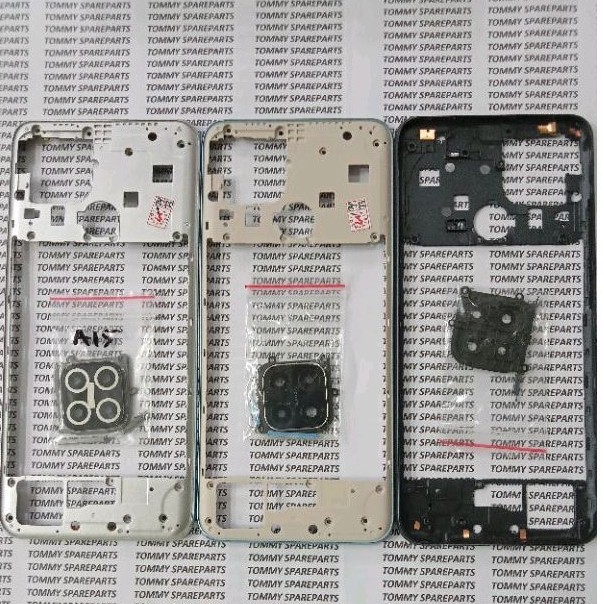 BEZEL BEZEL BEZEL TULANG MESIN TENGAH OPPO A15 A15S ORIGINAL