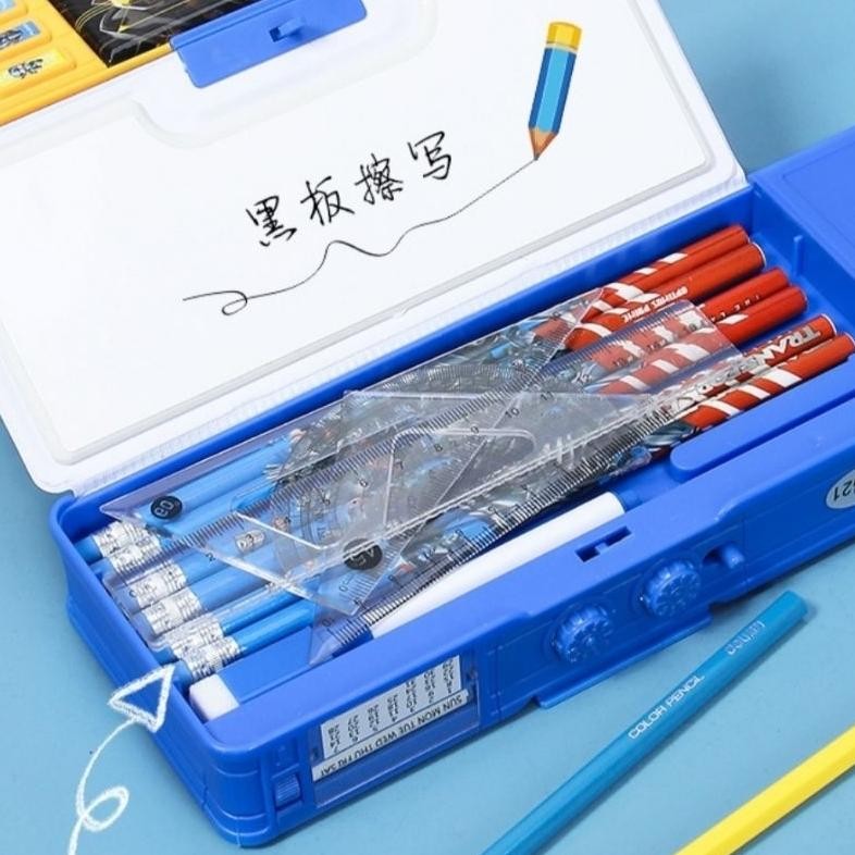 

SPECIAL Kotak Pensil Anak Laki Laki Kode Sandi Pencil Case Tempat Pensil Transformer Password fgk-45