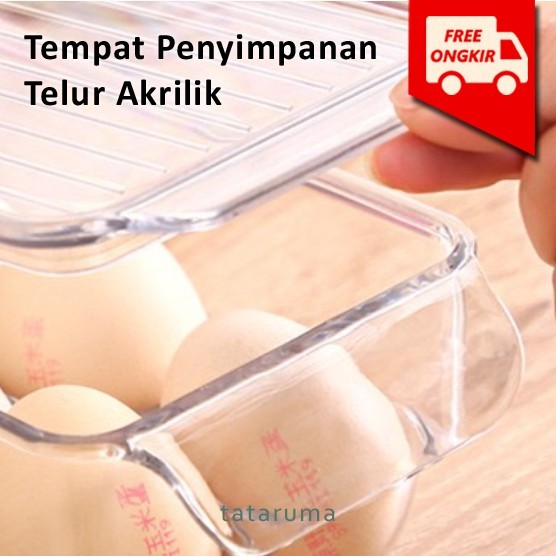 Mago - Tempat Penyimpanan Telur Akrilik Kontainer Box Kulkas