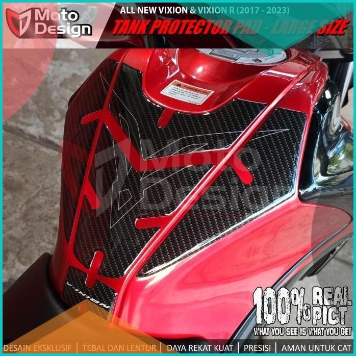 Stiker Timbul Carbon Protector Pad Tankpad Tank Pad All New Vixion R