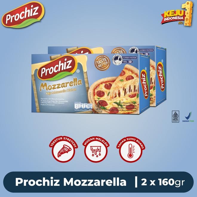 

Keju Prochiz Mozzarella 160 Gr - Double Pa