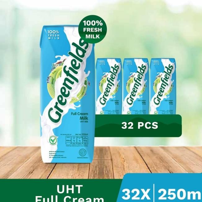 

[Lebih Hemat] Susu Greenfields Uht Full Cream 250Ml X 1 Karton