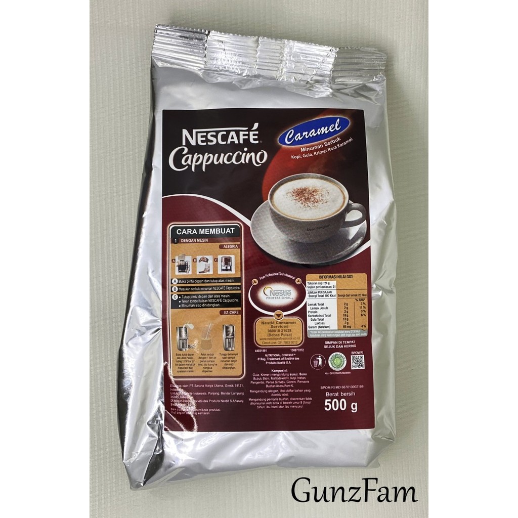 

Nescafe Cappucino Caramel Cappuccino 500Gr By Nestle Professional