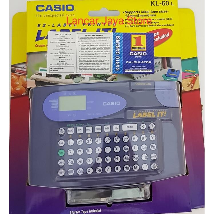 

Casio Label Printer KL60/Printer Label It Casio KL-60L/Casio Printer