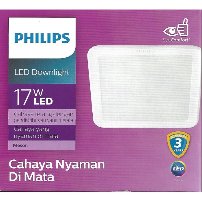 PHILIPS DOWNLIGHT LED MESON SQUARE 17W KOTAK 17 watt