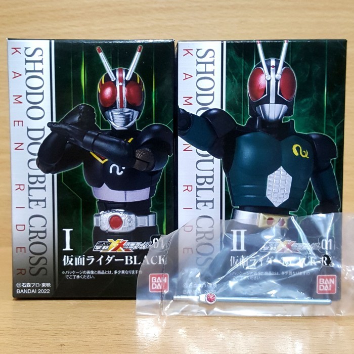 SHODO-XX Kamen Rider 01 [SHOWA] BLACK & BLACK RX + Revolcane SET