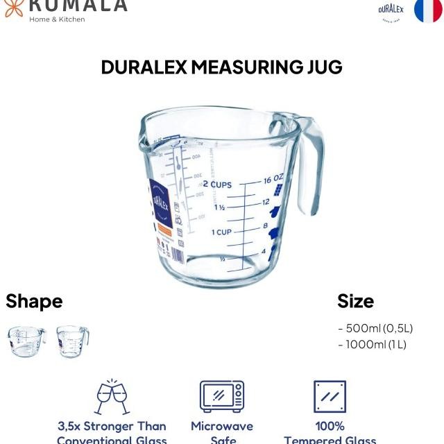 Duralex Measuring Jug - Gelas Teko Ukur Takar Kaca