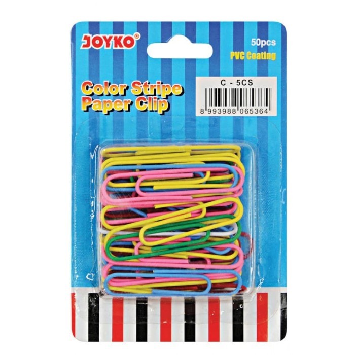 

Beli - Joyko Paper Clip Warna Klip Penjepit Kertas C-5Cs Paperclip Jumbo Ori
