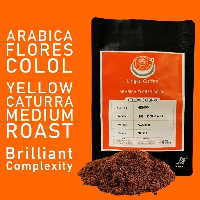

Arabika Arabica Yellow Caturra Flores Manggarai Colol Medium 200 Bubuk