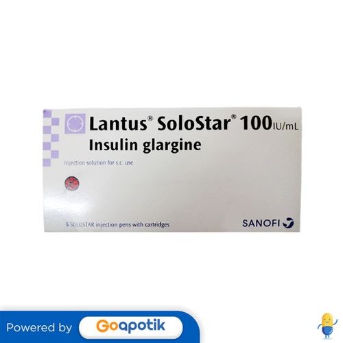 LANTUS 100 IU INJEKSI 3 ML BOX 5 SOLOSTAR