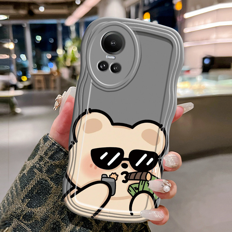 Casing Hp Untuk OPPO Reno 10 Reno 10 Pro Reno10 Pro Case Casing HP Kesing merokok Softcase gelombang