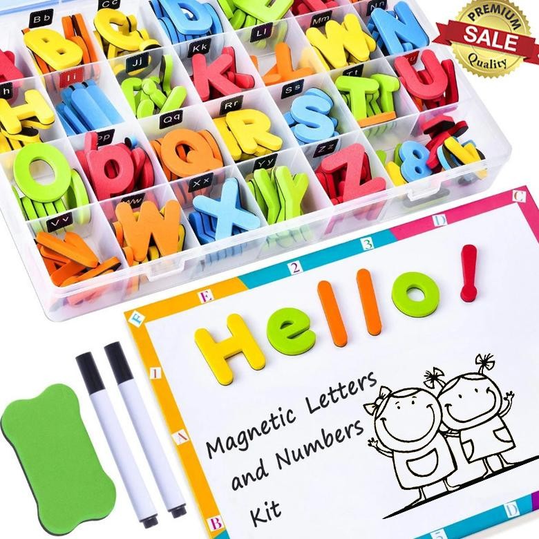 

[LARIS] 256Pcs Magnet Letters Stiker Permainan Ejaan Pengenalan Huruf Magnetik Anak Stiker Stiker Dekorasi Magnetik Pendidikan Awal Bahasa Inggris Eva Foam