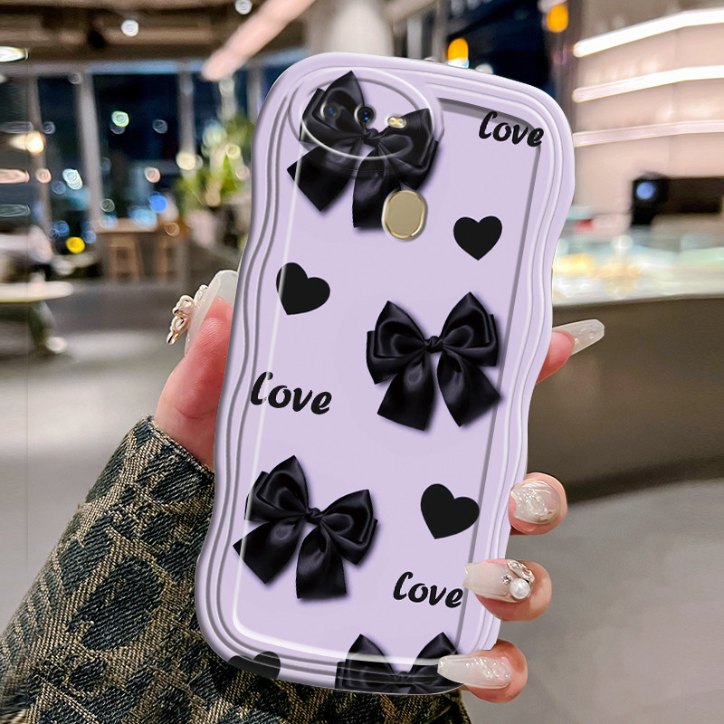 Casing Hp Untuk OPPO A7 A5s A12 A12s A11K Case Softcase Casing kotak hitam HP Kesing trendi gelomban