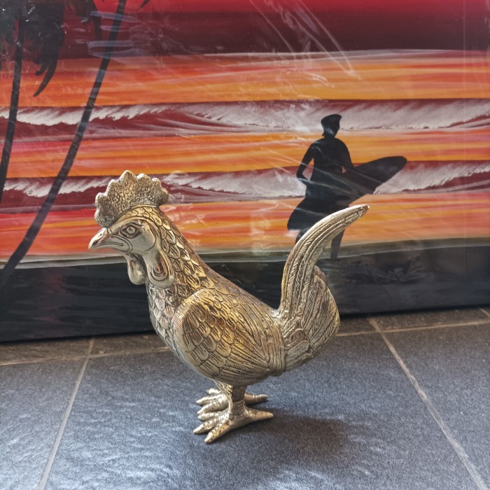 ___] patung ayam chick chicken Big Logam 2
