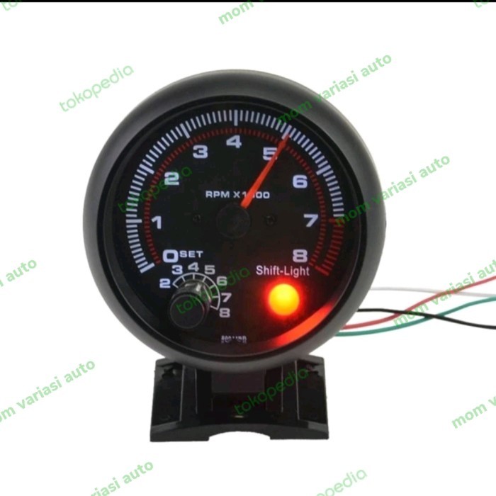 newgan Tachometer RPM Mobil Universal Takometer 0-8000 RPM Untuk Mobil