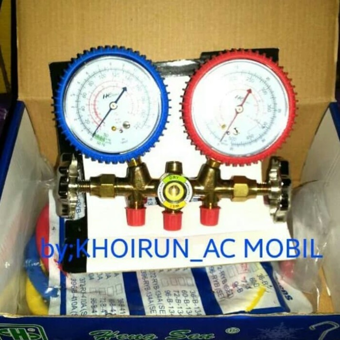 

newgan!! Testing Meter Manifold Alat Isi Freon Ac Mobil - Ac Rumah R22 - R134