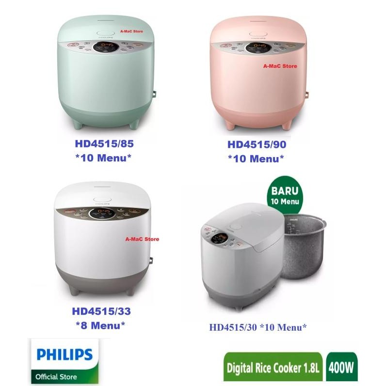 PHILIPS RICE COOKER HD4515 DIGITAL 1.8L PENANAK NASI HD 4515