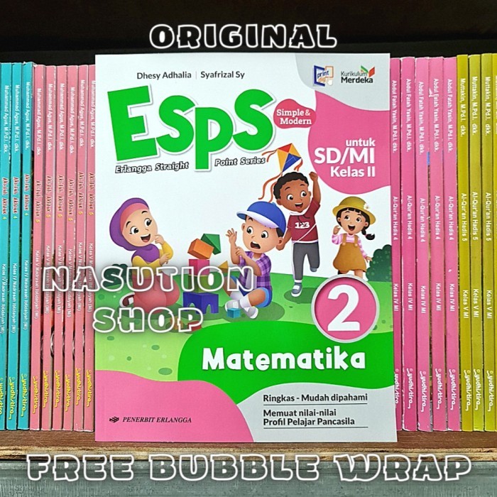 

Buku Esps Matematika Kelas 2 SD/MI Erlangga Kurikulum Merdeka KURMER