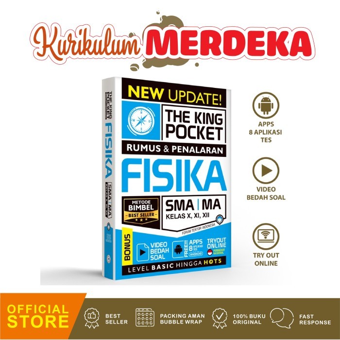 

BUKU FISIKA SMA KELAS 7,8,9 THE KING POCKET RUMUS DAN PENALARAN FISIKA