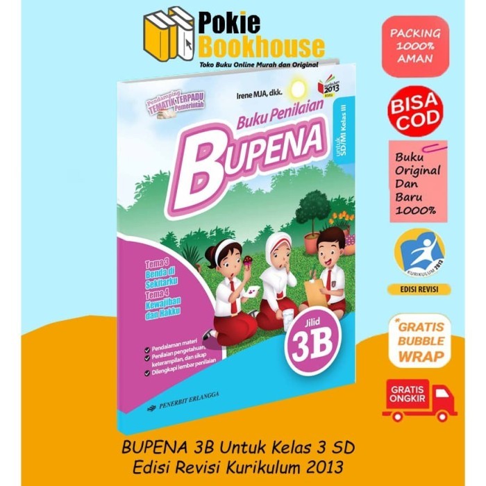 

BEST SELLER ORIGINAL BUPENA 3B KELAS 3 K13N ERLANGGA IRENE DKK