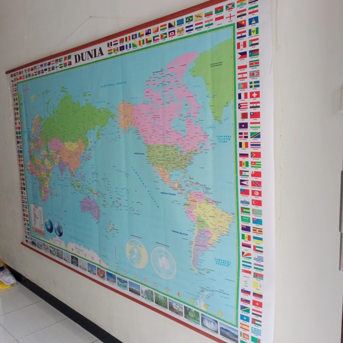 

Peta Dunia Jumbo Ukuran 240x140 cm