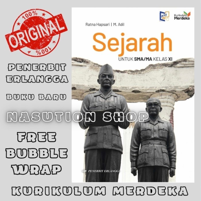 

Buku Sejarah Kelas 2 / Xl 11 SMA Erlangga Kurikulum Merdeka Original