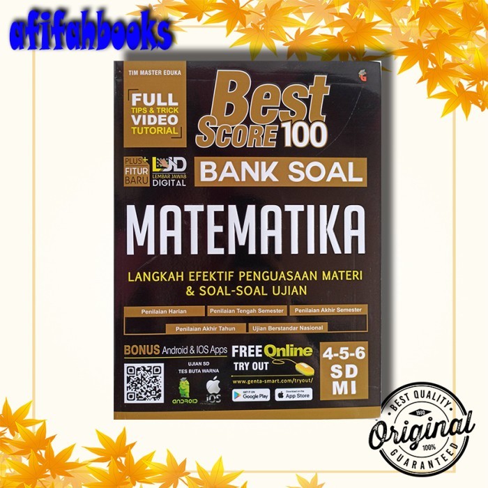 

BEST SCORE 100 BANK SOAL MATEMATIKA SD/MI 4,5,6