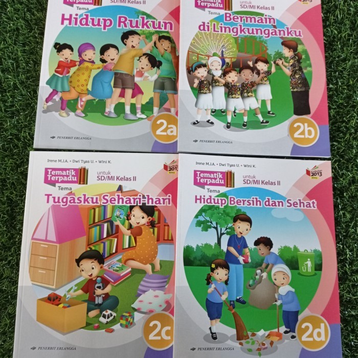 

tematik erlangga kelas 2a, b, c, d(4buku)