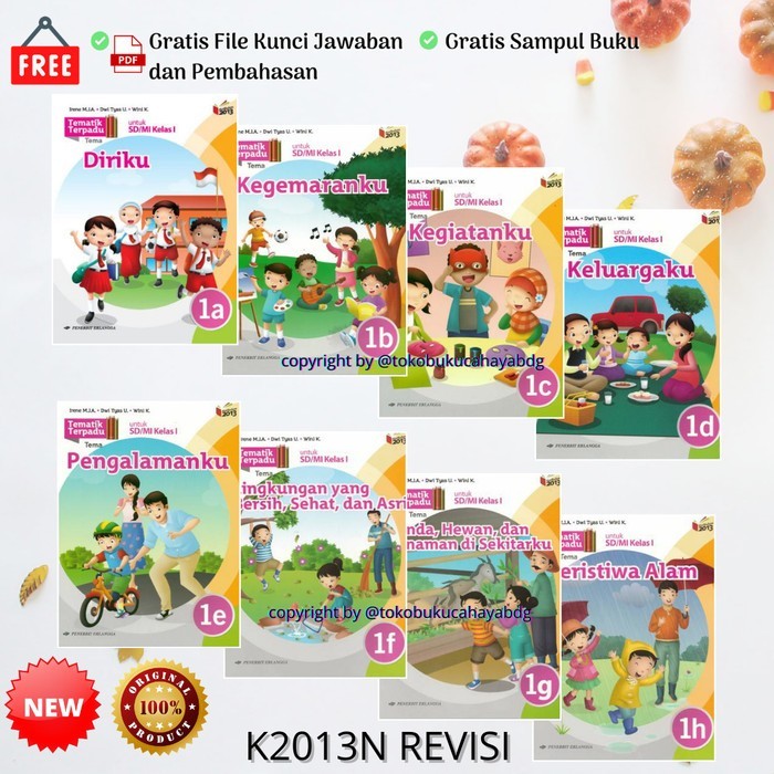 

BUKU TEMATIK TERPADU SD/MI KELAS 1A 1B 1C 1D 1E 1F 1G 1H k13N ERLANGGA