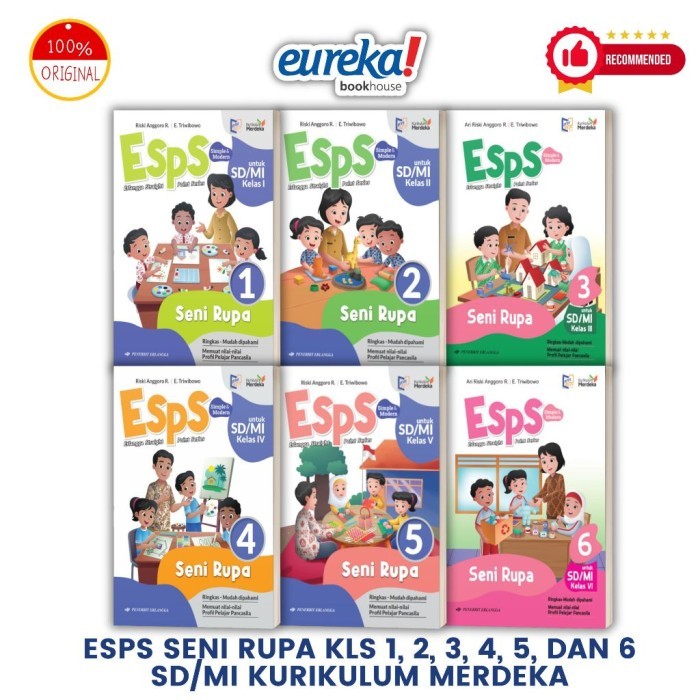 

ESPS SENI RUPA UNTUK SD/MI KELAS 1, 2, 3, 4, 5, DAN 6 - KM (KURIKULUM MERDEKA) - ERLANGGA