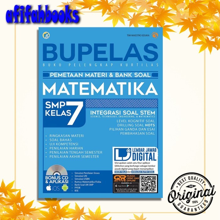 

BUPELAS PEMETAAN MATERI & BANK SOAL MATEMATIKA SMP KELAS 7