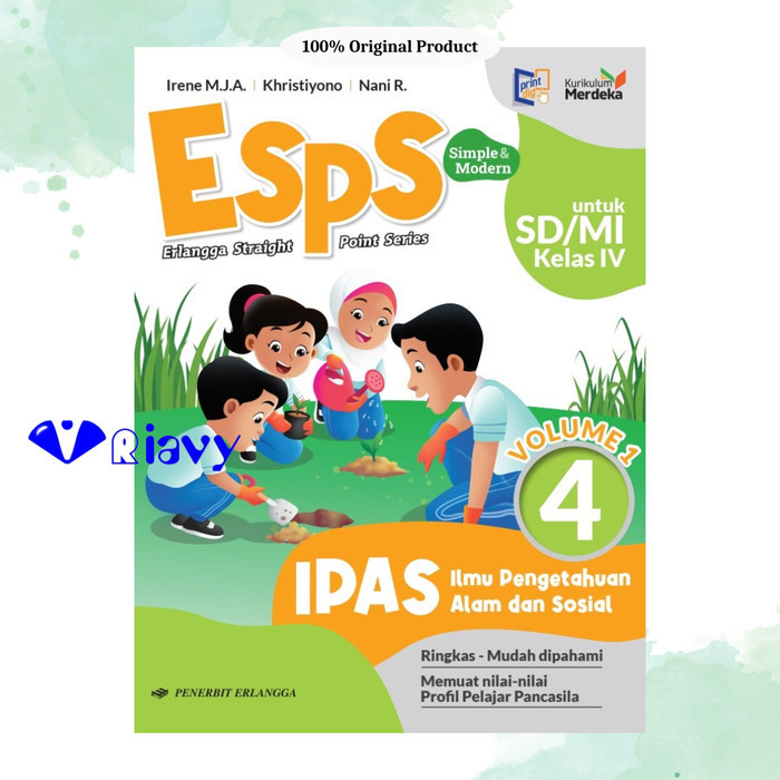 

ESPS IPAS Vol. 1 SD Kelas 4 Kurikulum Merdeka Erlangga Irene MJA